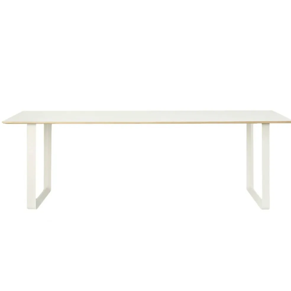 70/70 Bord 108x255 cm, Ekfanér / Vit