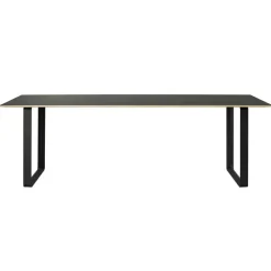 70/70 Bord 85x170 cm, Linoleum Svart / black