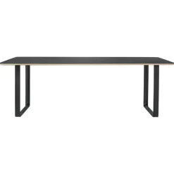 70/70 Bord 108x295 cm, Linoleum Svart / Svart
