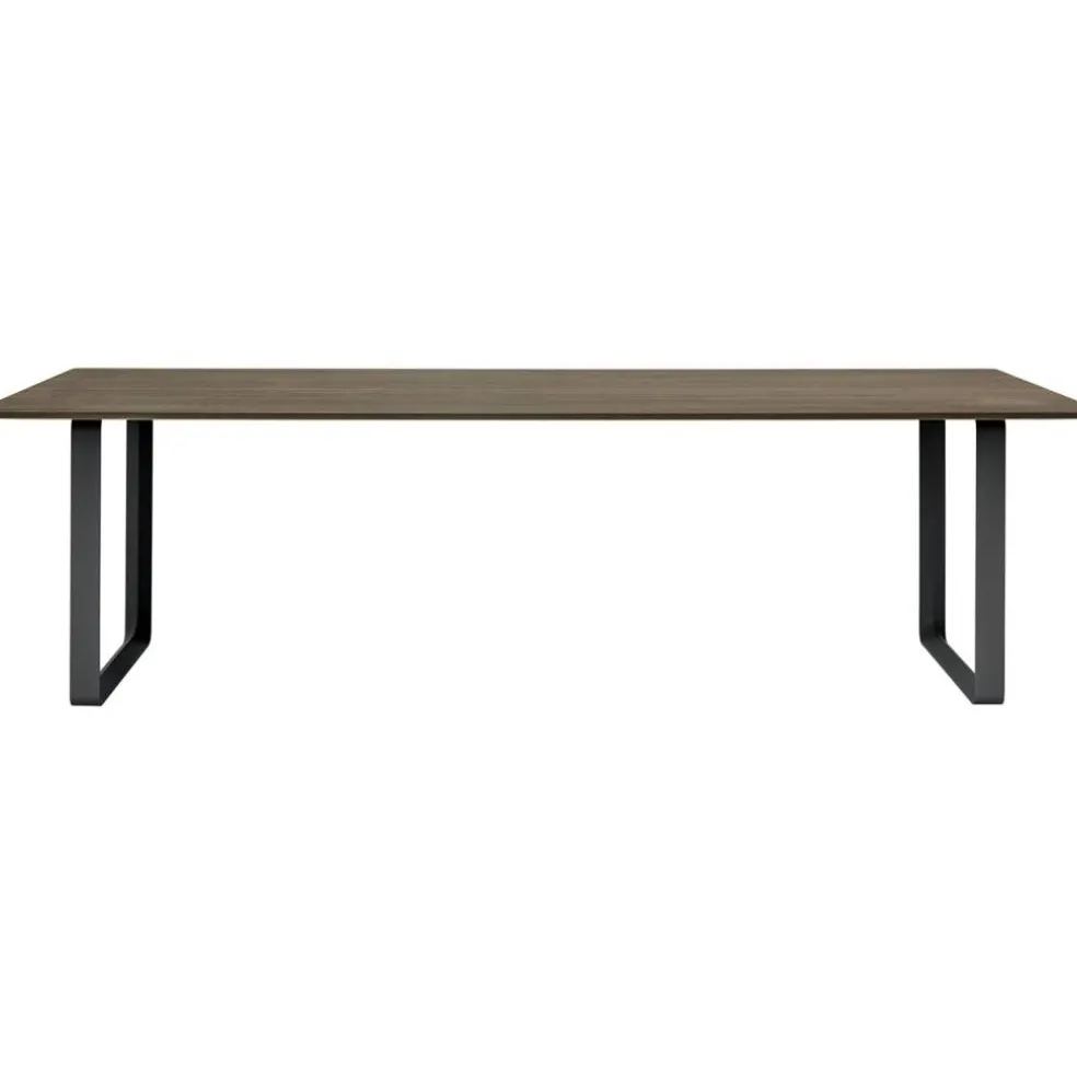 70/70 Bord 108x255 cm, Massiv Rökt Ek / Svart