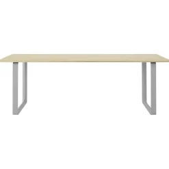 70/70 Bord 90x225 cm, Solid Ek / Grå