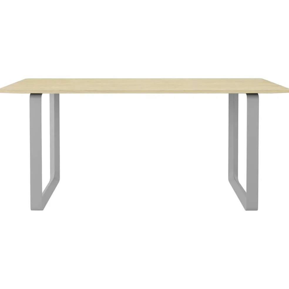 70/70 Bord 85x170 cm, Solid Ek / Grå