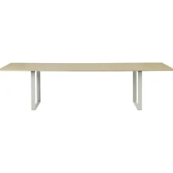 70/70 Bord 108x295 cm, Solid Ek / Grå