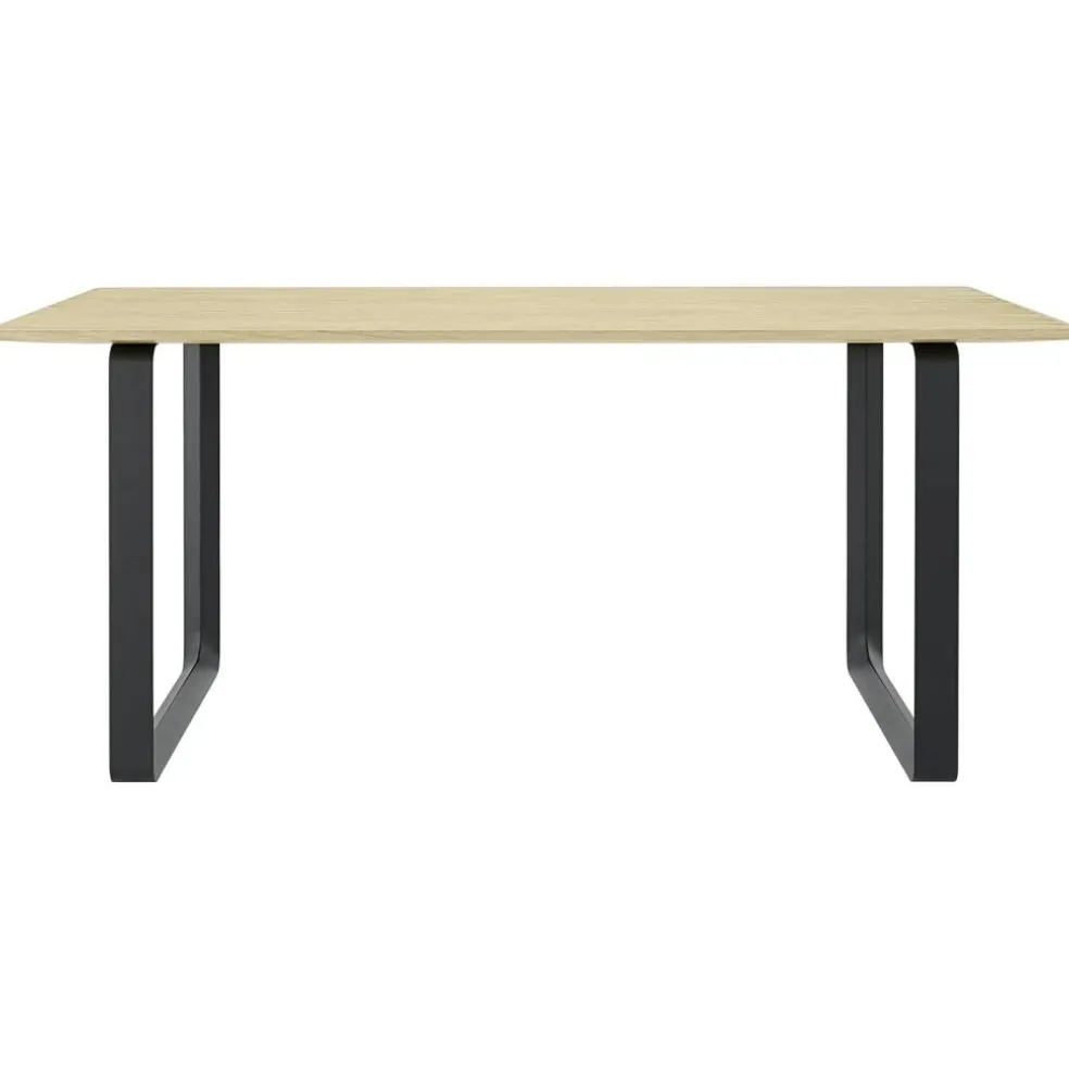 70/70 Bord 85x170 cm, Solid Ek / Svart