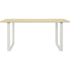 70/70 Bord 85x170 cm, Solid Ek / Vit