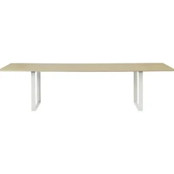 70/70 Bord 108x295 cm, Solid Ek / Vit