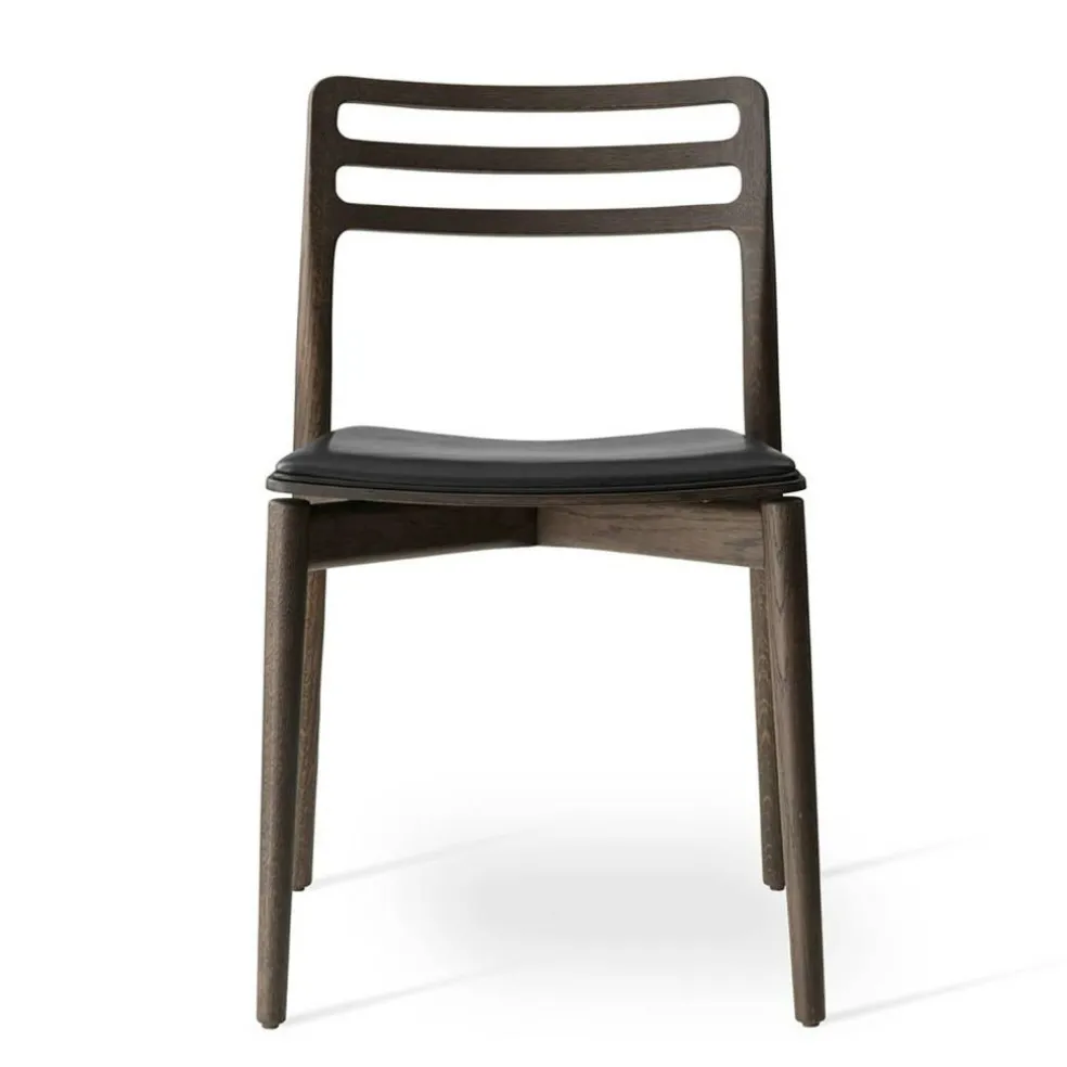 481 Cabin Stol Läder, Mörk Ek / Svart