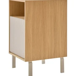 672 Sängbord Med Ben, Ljus Ek
