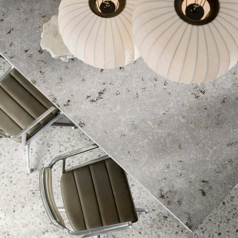 452 Snurrstol Med Fötter, Polerat Aluminium / Grönt Läder