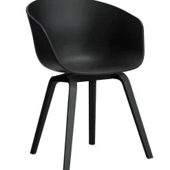 AAC 22 2.0 Karmstol, Svartlackad Ek / Svart