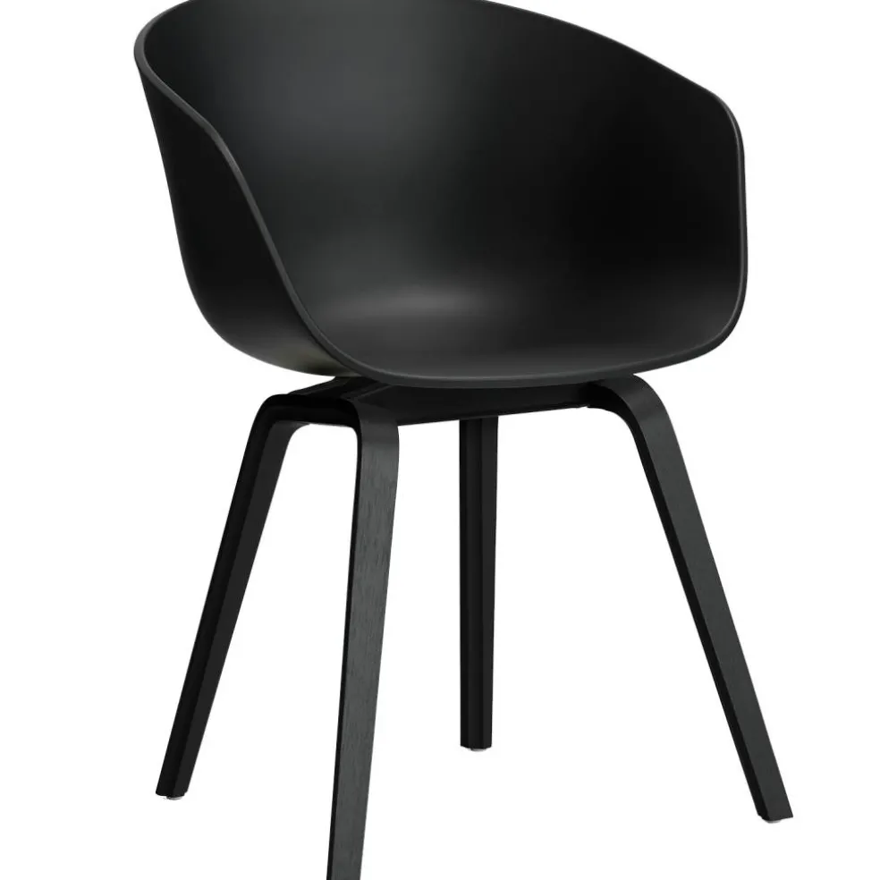 AAC 22 2.0 Karmstol, Svartlackad Ek / Svart