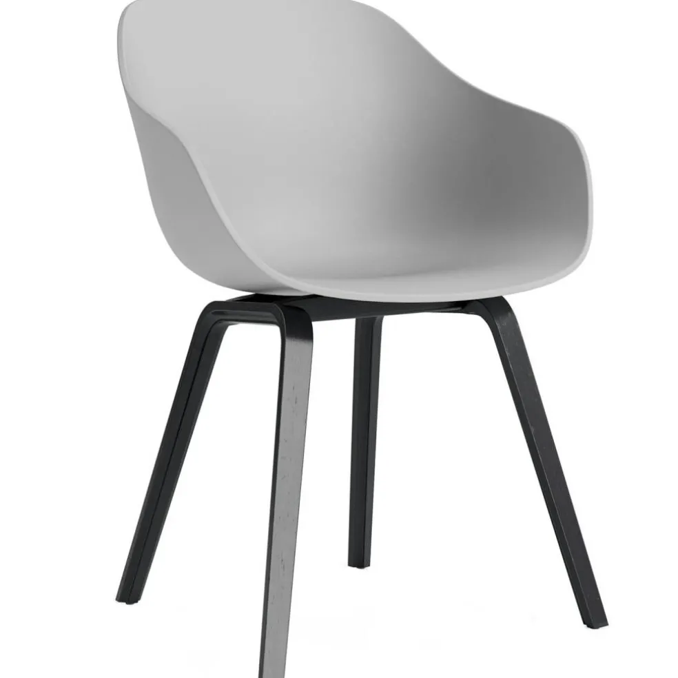 AAC 222 2.0 Karmstol, Svartlackad Ek / Concrete Grey