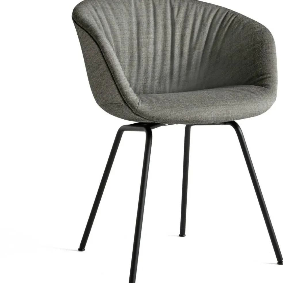 AAC27 Soft Stol, Svarta Ben / Remix 152 Grey