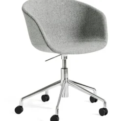 AAC53 Stol 5 star swivel, Aluminium / Hallingdal Grey