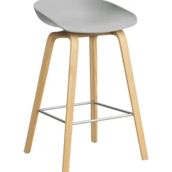 AAS 32 2.0 Barstol 75 cm, Lackad Ek / Concrete Grey