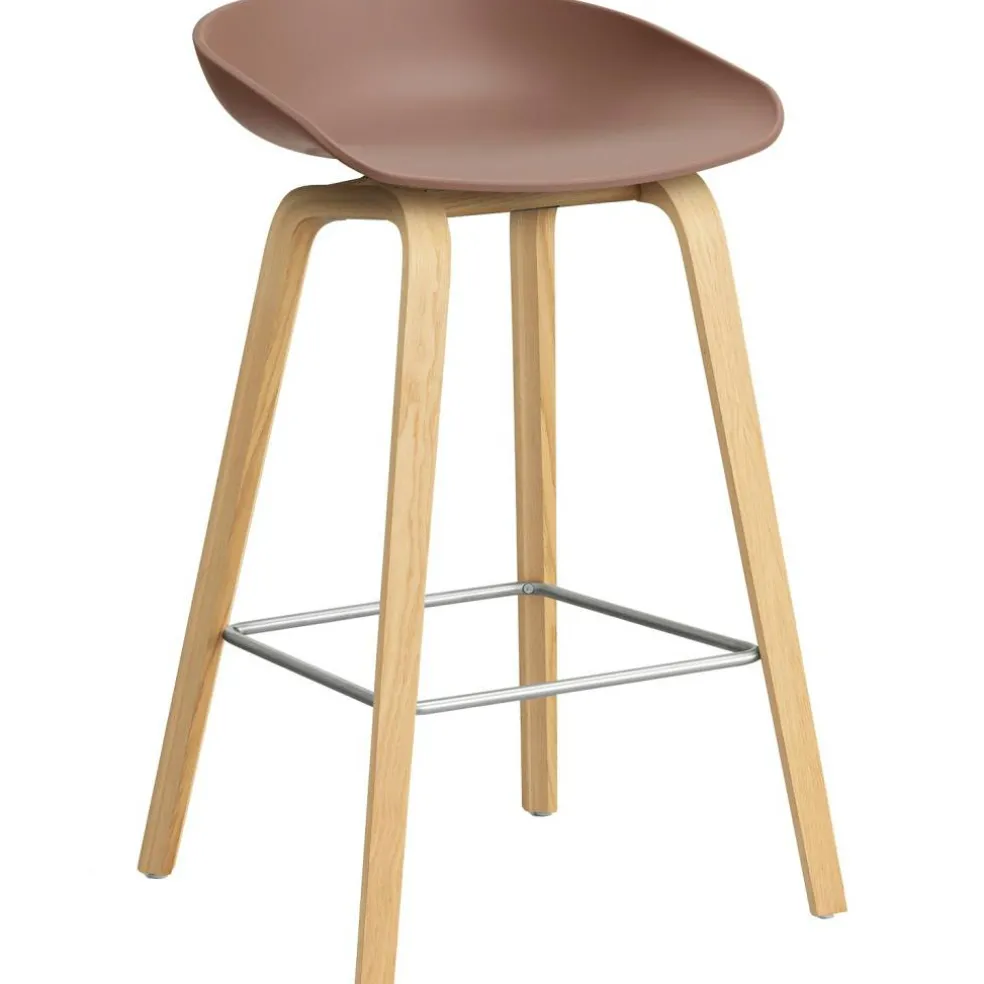 AAS 32 2.0 Barstol 65 cm, Lackad Ek / Soft Brick