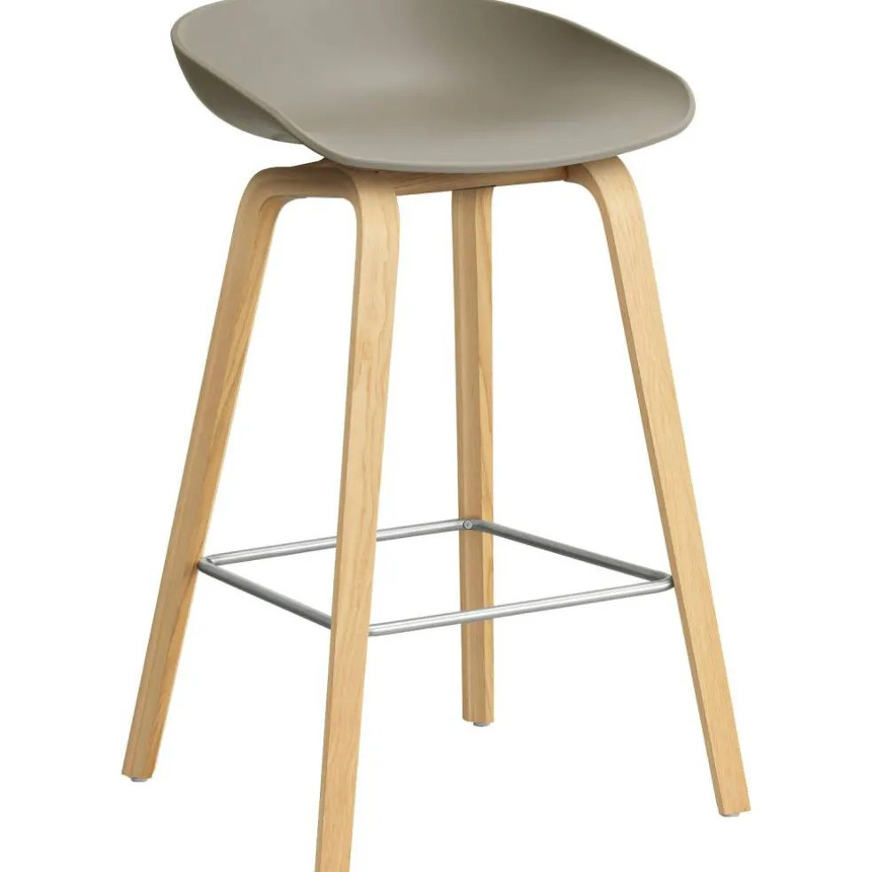 AAS 32 2.0 Barstol 65 cm, Lackad Ek / Khaki
