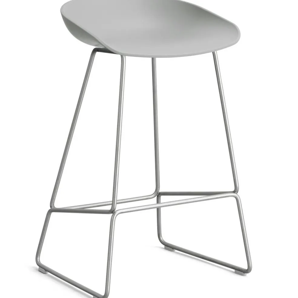 AAS 38 2.0 Barstol 65 cm, Rostfritt Stål / Concrete Grey