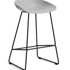 AAS 38 2.0 Barstol 75 cm, Rostfritt Stål Svart / Concrete Grey