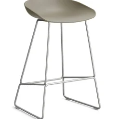 AAS 38 2.0 Barstol 65 cm, Rostfritt Stål / Khaki