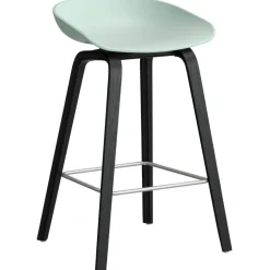 AAS 32 2.0 Barstol 65 cm, Svartlackad Ek / Dusty Mint