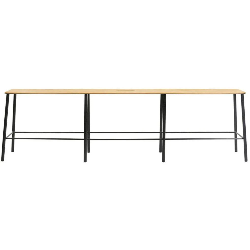 Adam Bänk 160cm, Svart/Ek