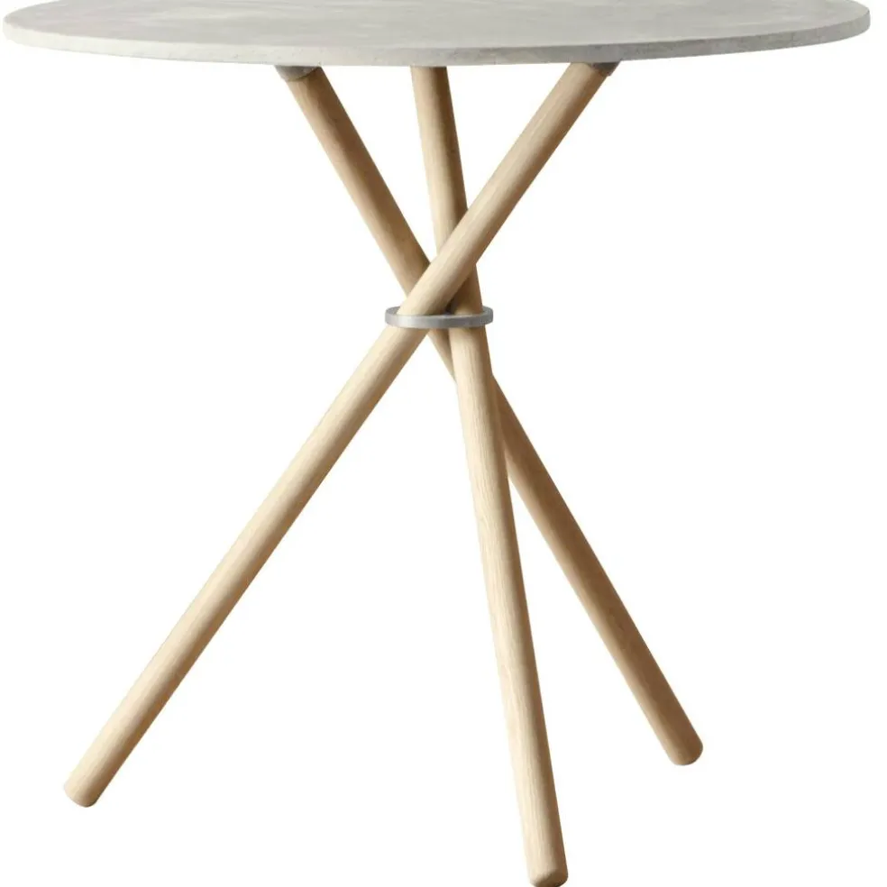 Aldric Sidobord 80 cm, Ljus Betong / Ljus Ek