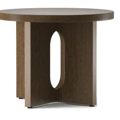 Androgyne Sidobord Ø50 cm, Mörkbetsad Ek / Mörkbetsad Ek