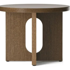 Androgyne Sidobord Ø50 cm, Mörkbetsad Ek / Mörkbetsad Ek
