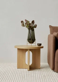 Androgyne Sidobord Ø50 cm, Naturlig Ek / Naturlig Ek