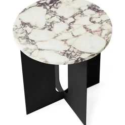 Androgyne Sidobord, Svart / Viola Marmor