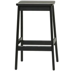 Angle Barpall 65 cm, Svartbetsad Bok