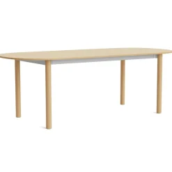Annex Bord Oval 95x220 cm, Lackerad Ek