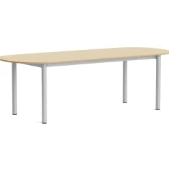 Annex Bord Oval 95x240 cm, Lackad Ek