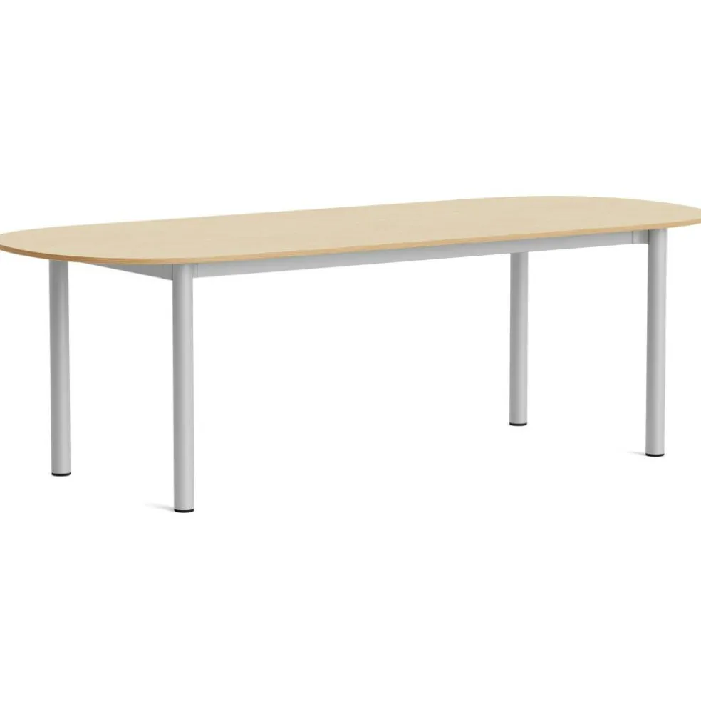 Annex Bord Oval 95x240 cm, Lackad Ek