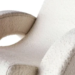 Arco Loungefåtölj, Bouclé Vit