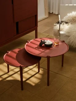 Aria Bord H37 x Ø50 cm, Röd
