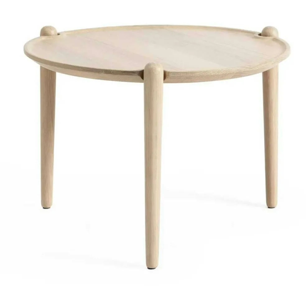 Aria Soffbord Ø50 Låg, Ljus Ek