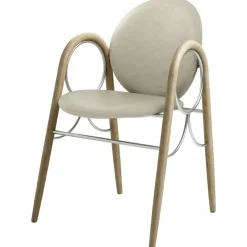 Arkade Karmstol, Vitoljad Ek / Läder Oyster