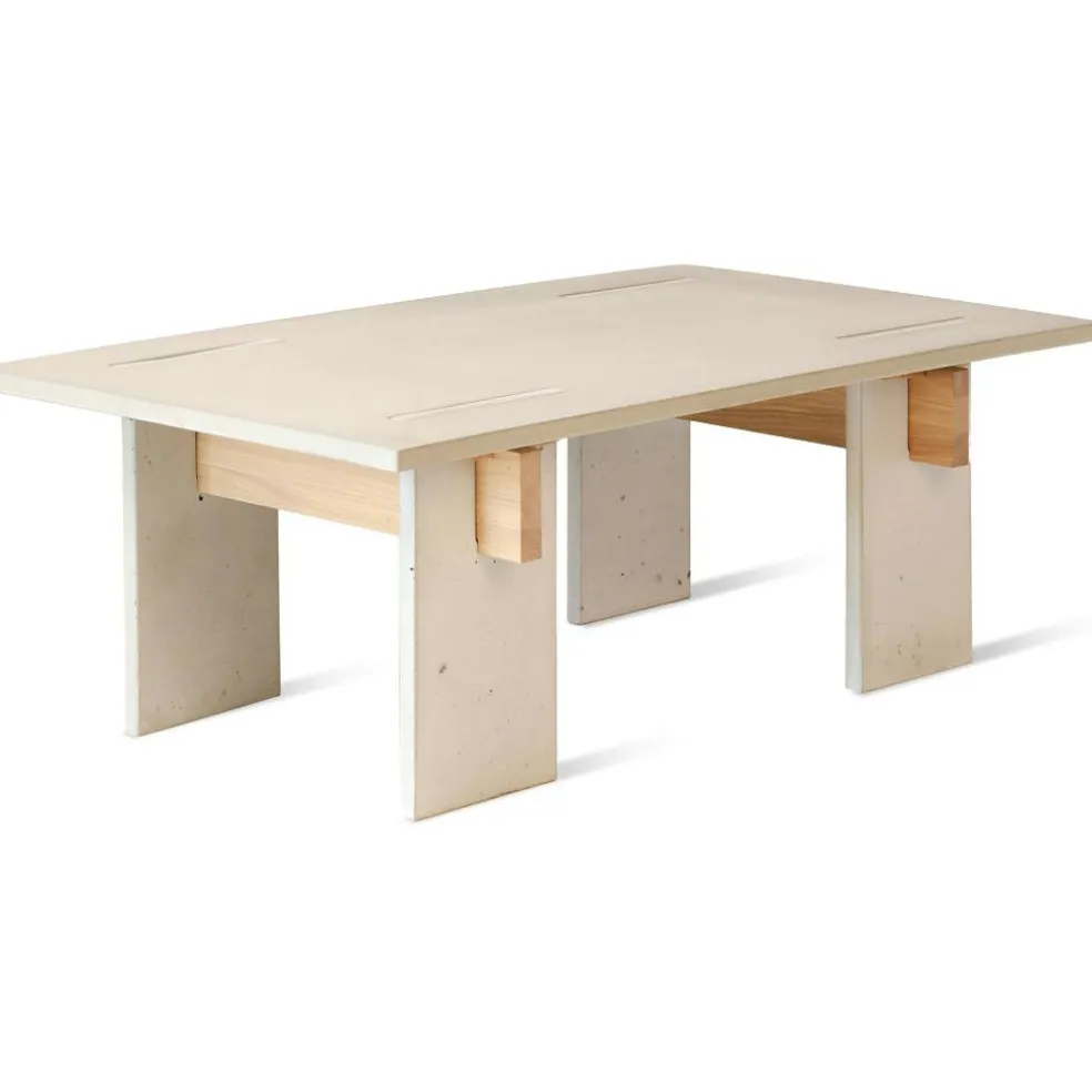 Arnold Soffbord 65x110 cm, Ljus Betong