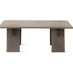 Arnold Soffbord 65x110 cm, Mörk Betong