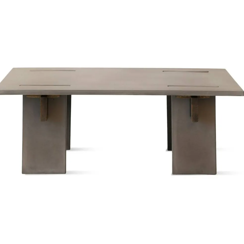 Arnold Soffbord 65x110 cm, Mörk Betong