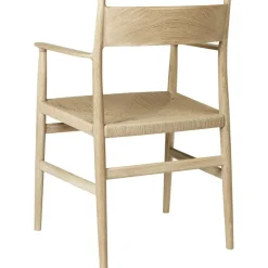 Arv Karmstol Med Vävd Sits, Ek