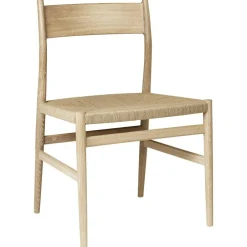 Arv Stol Med Vävd Sits, Vitpigmenterad Ek
