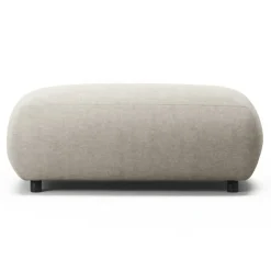 Atelier Fotpall 113 cm Micro Chenille, Sandshell Beige