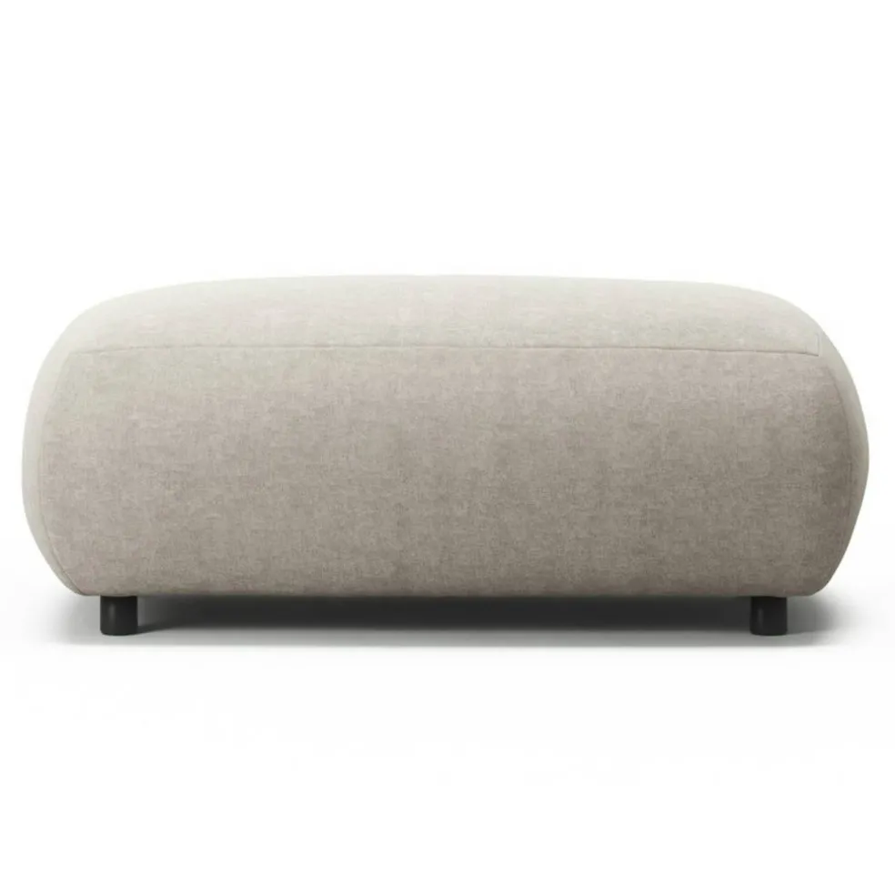 Atelier Fotpall 113 cm Micro Chenille, Sandshell Beige