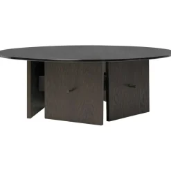 Aukko Soffbord, Tonat Glas / Mörkbetsad Ek