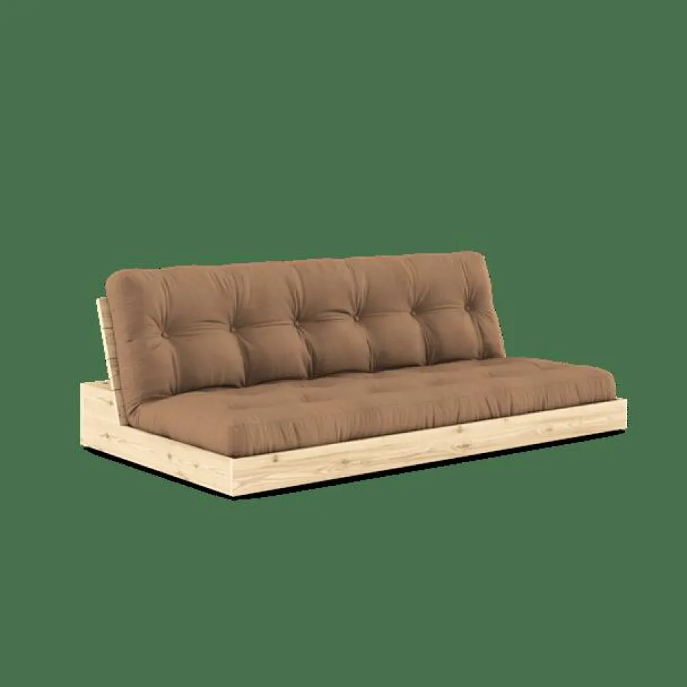 Bas Bäddsoffa Med 5-Lagers Madrass Transparent/Mocca