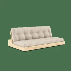 Bas Bäddsoffa Med 5-Lagers Madrass Transparent/Beige