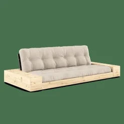 Bas Med Sidobox och 5-Lagers Madrass Svart Natt/Beige